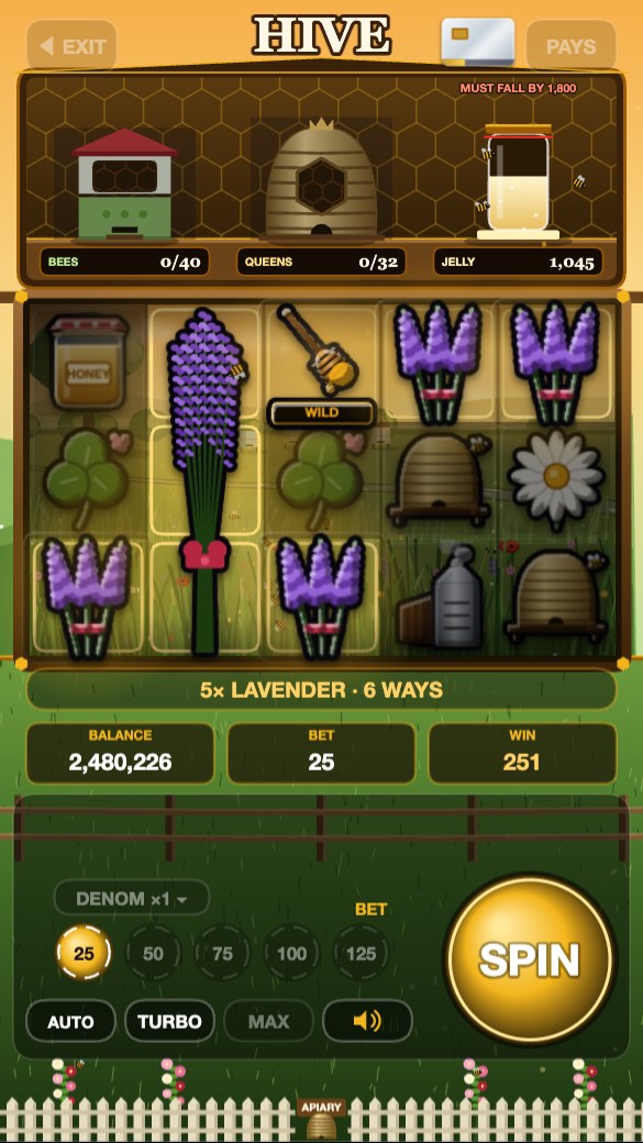 Hive with lavender, a beehive top box and royal jelly